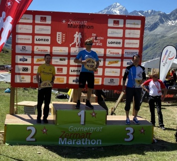Vicente Herrera Maratón Zermatt  Podium