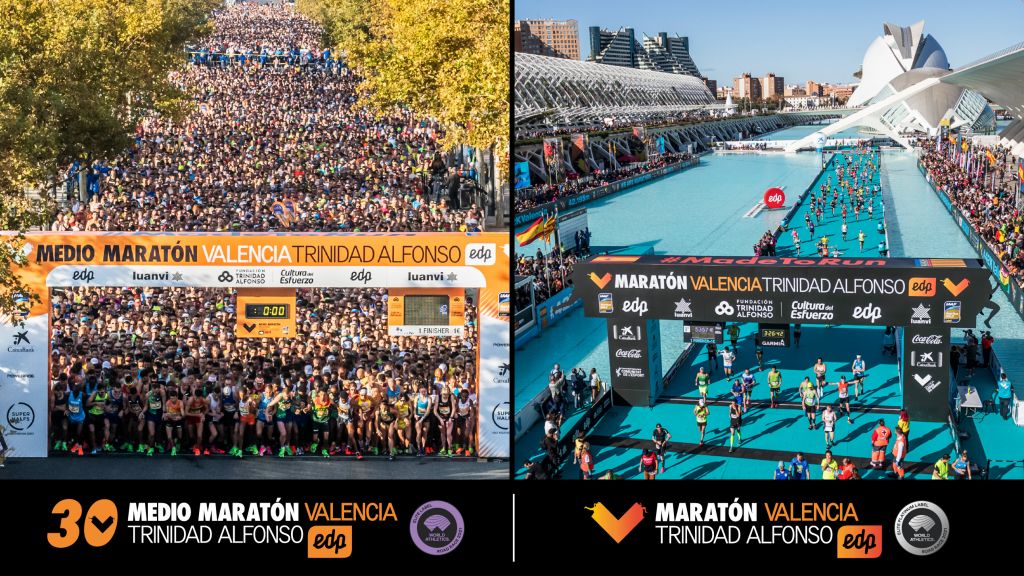 El 77% de los inscritos del Medio y 84% del Maratón Valencia confirman su plaza para correr en 2021